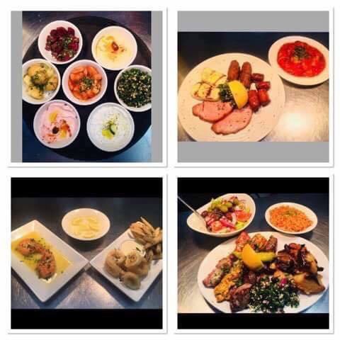 Food at the Plough & Harrow Greek Taverna