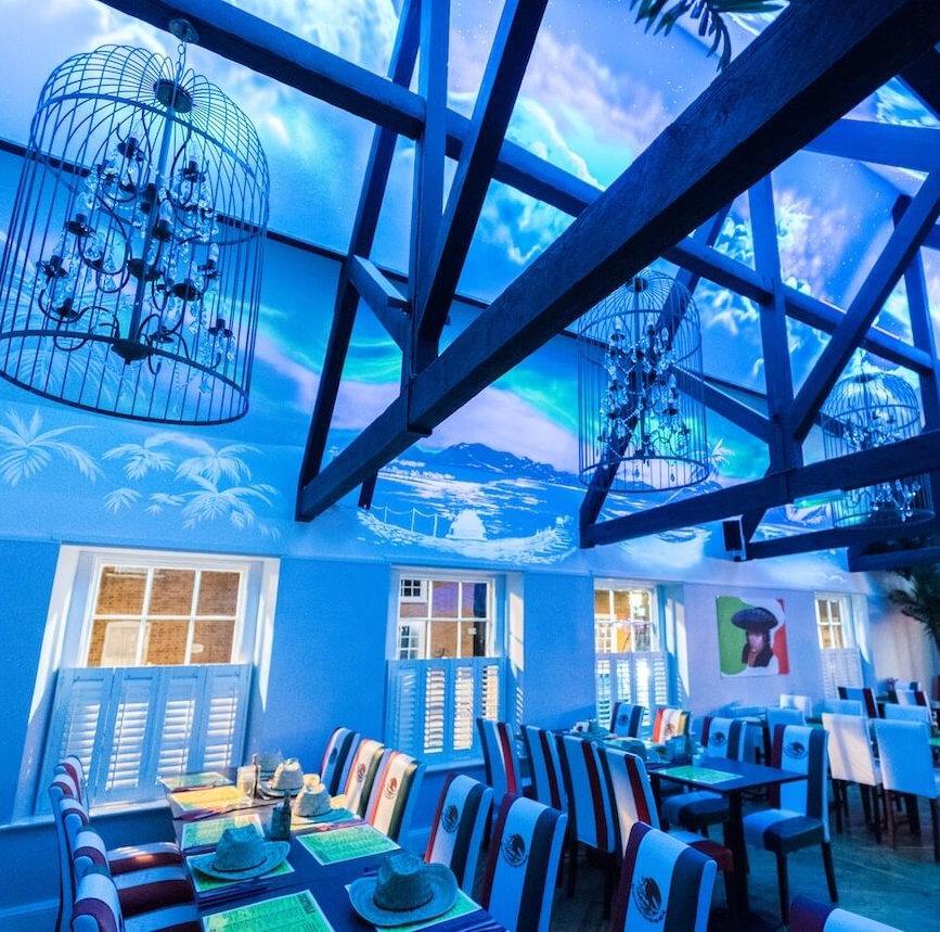 Awesome Lighting Upstairs At Tacos Locos