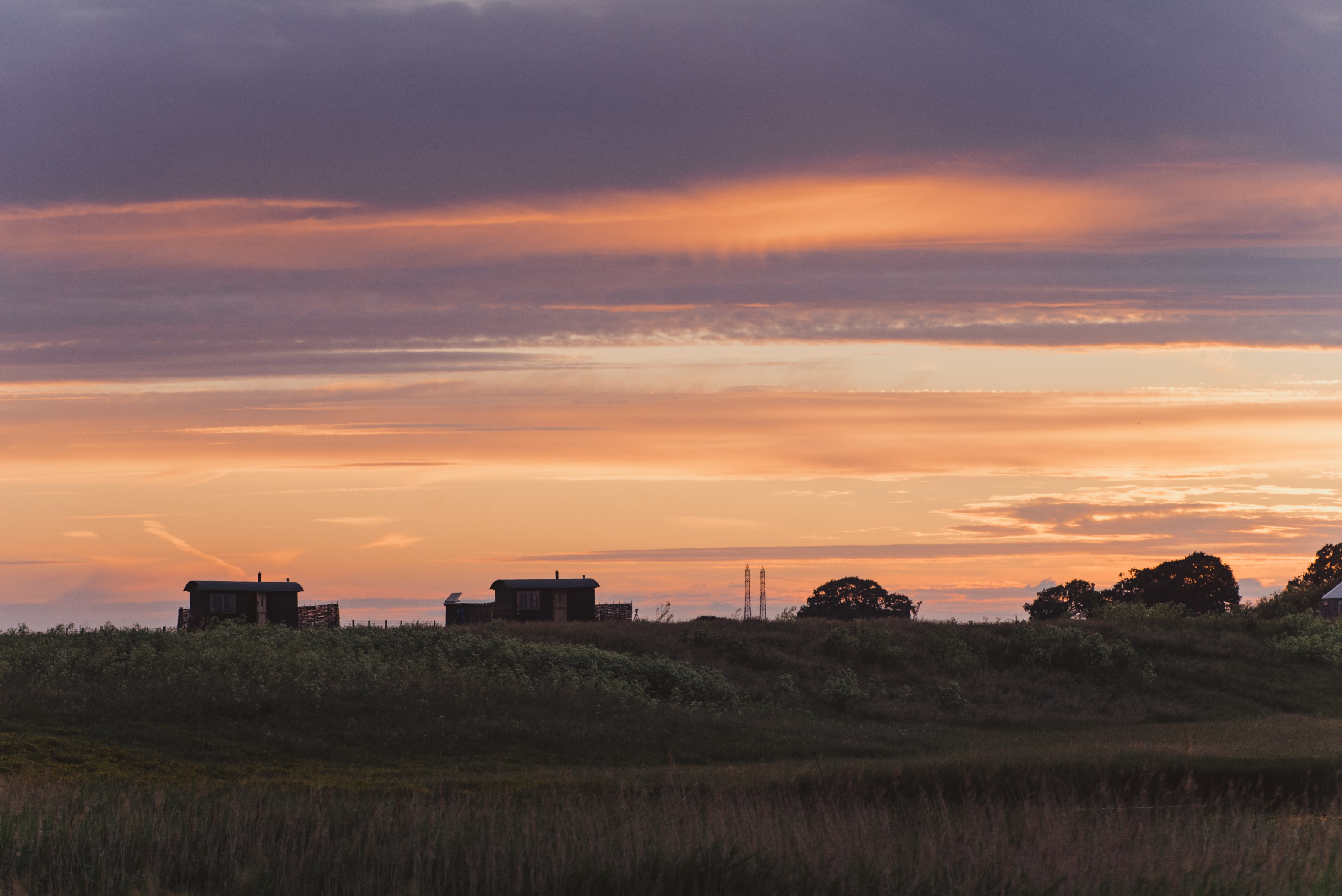 Shepherds Huts Elmley Nature Kingshill Farmhouse Exterior & & Drone 0025 Rebecca Douglas Photography