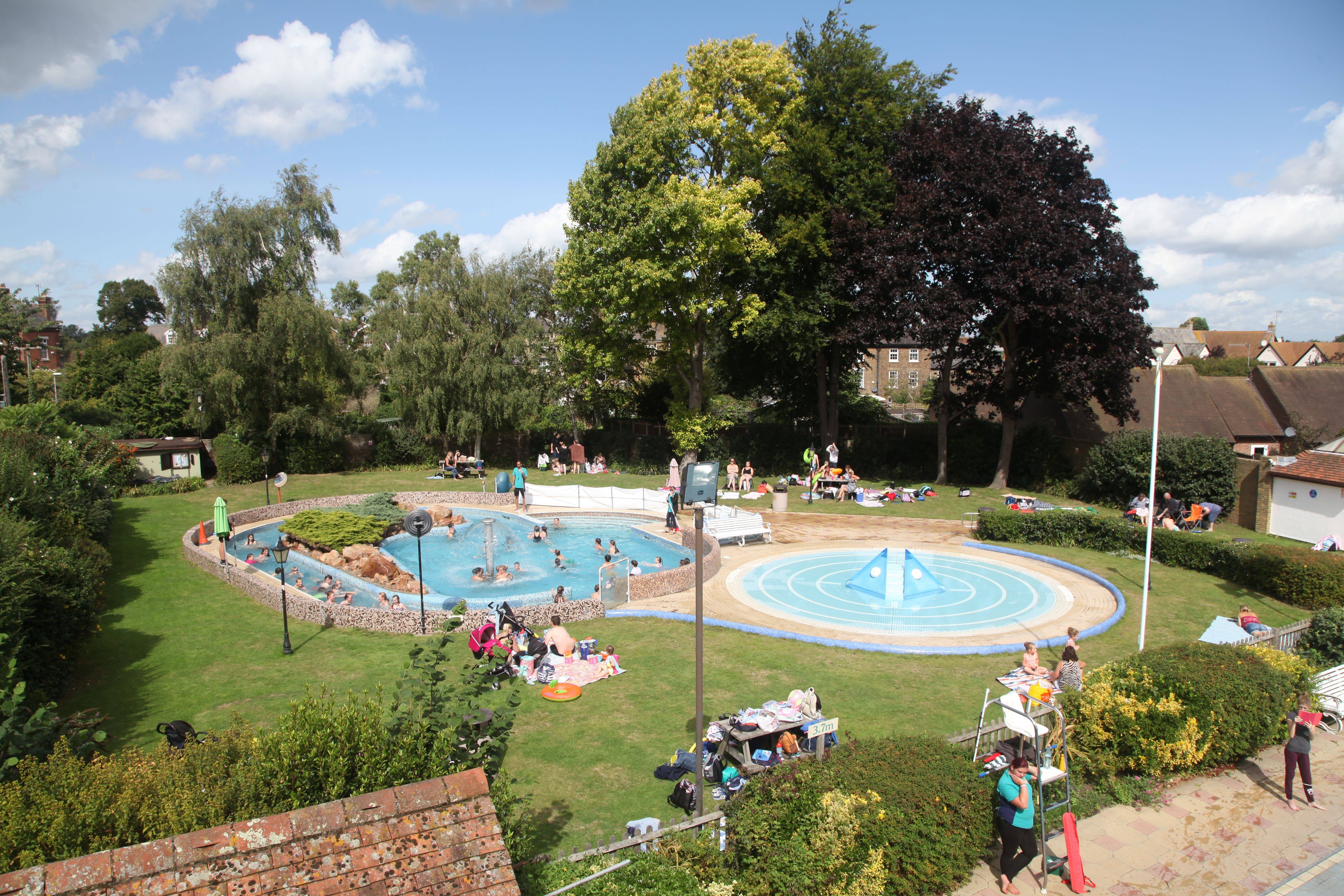 Faversham Pools Drone Image