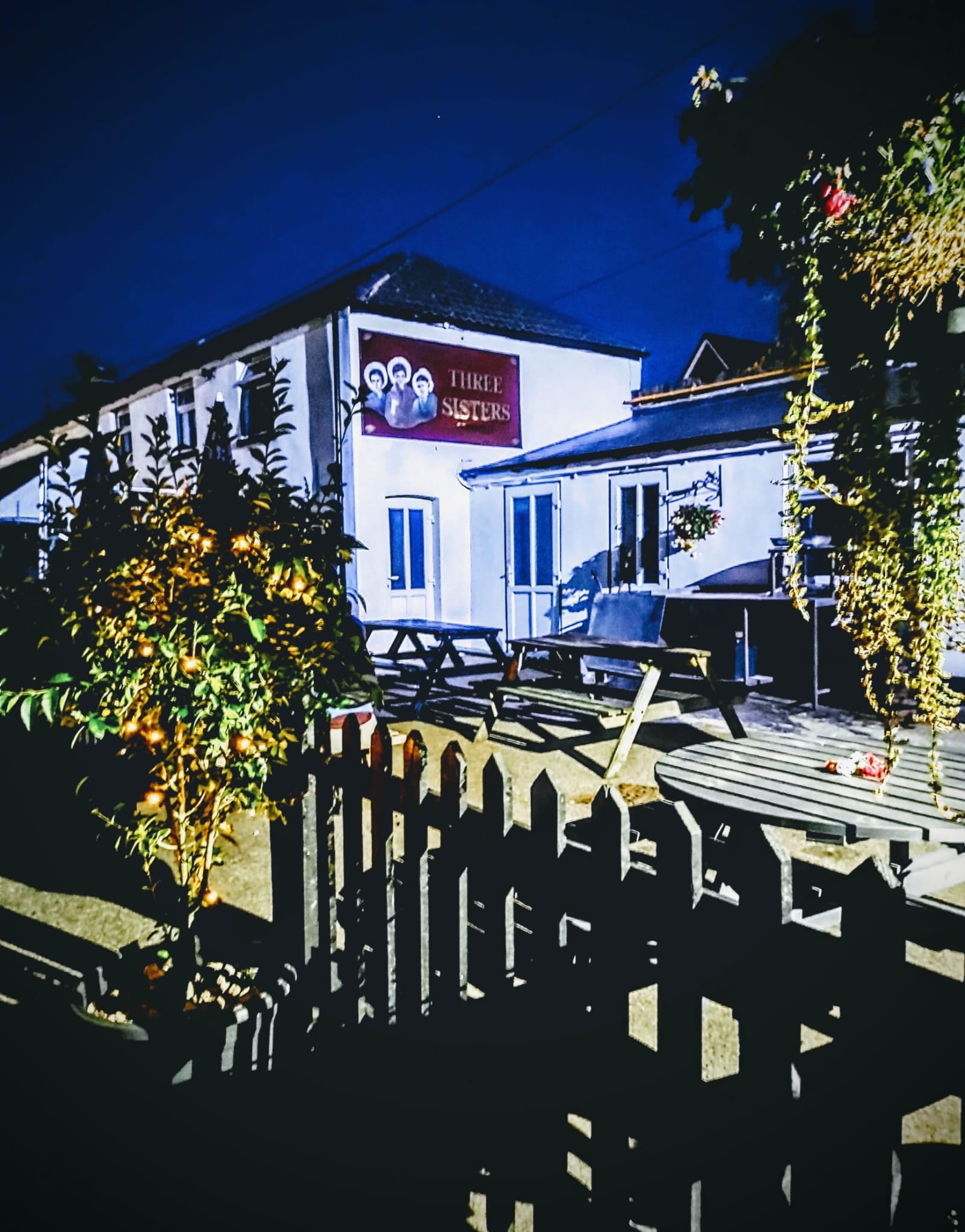 Three Sisters Garden Night Time